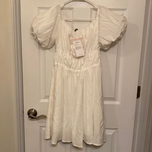 White off the shoulder dress